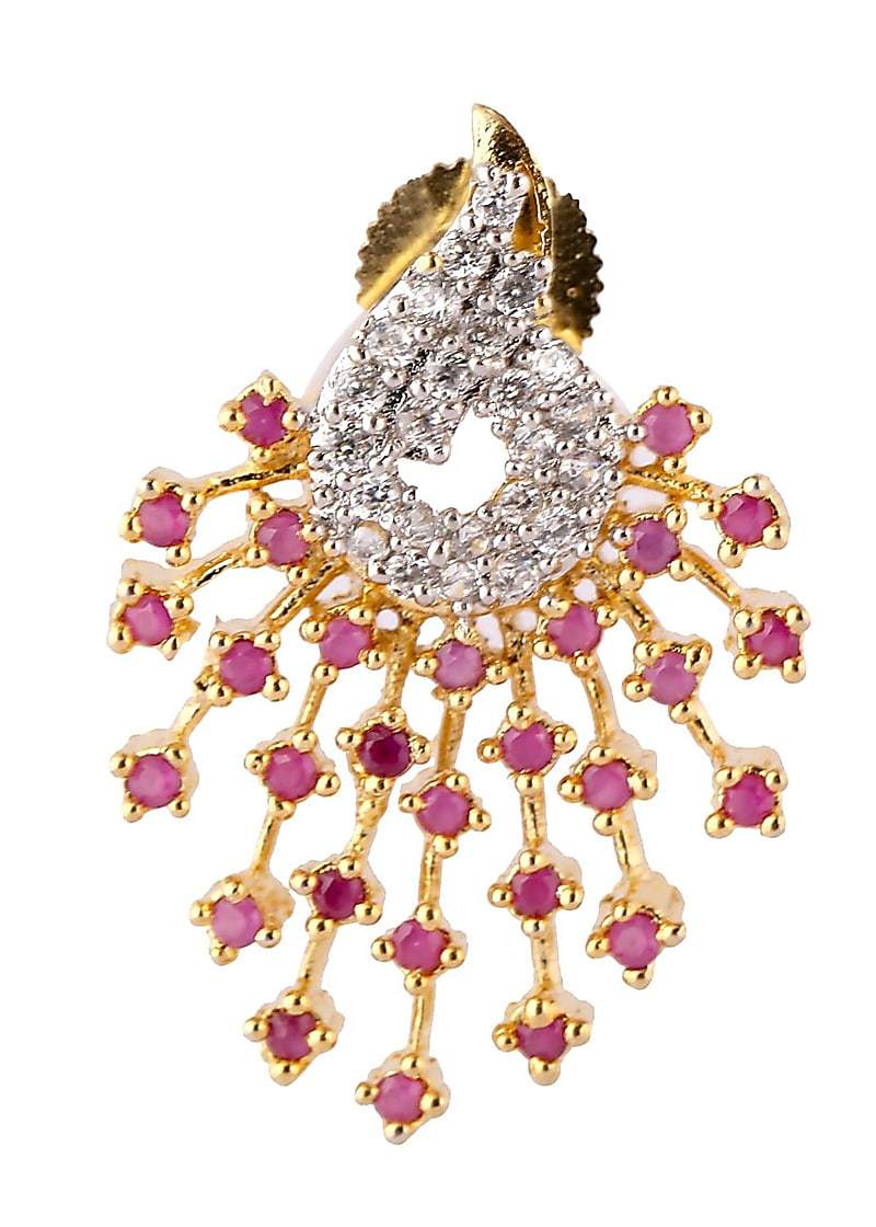 Peacock Pendant With Stones